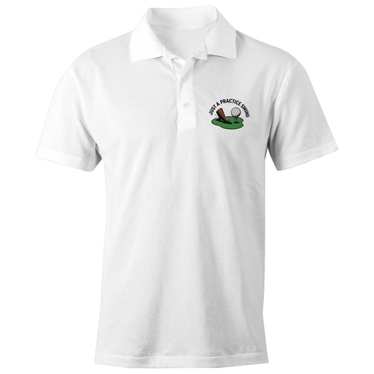 Just A Practice Swing Premium Golf Polo