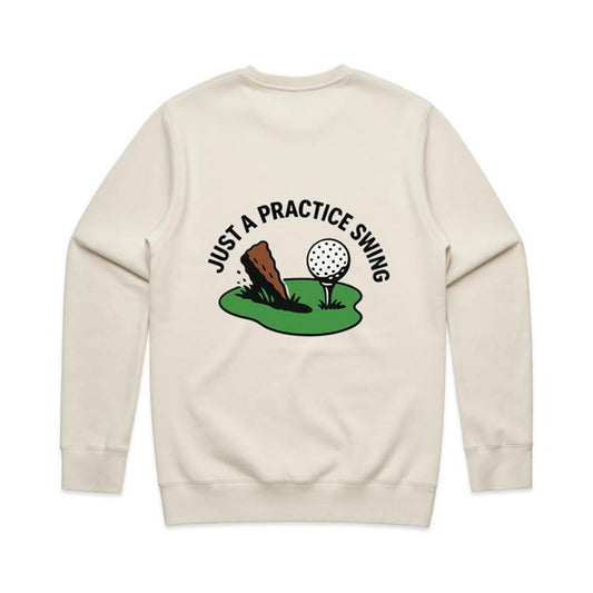 Just A Practice Swing Premium Stencil Crew